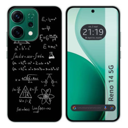 Funda Silicona para Oppo Reno 14 5G diseño Formulas Dibujos