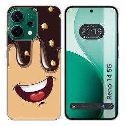Funda Silicona para Oppo Reno 14 5G diseño Helado Chocolate Dibujos