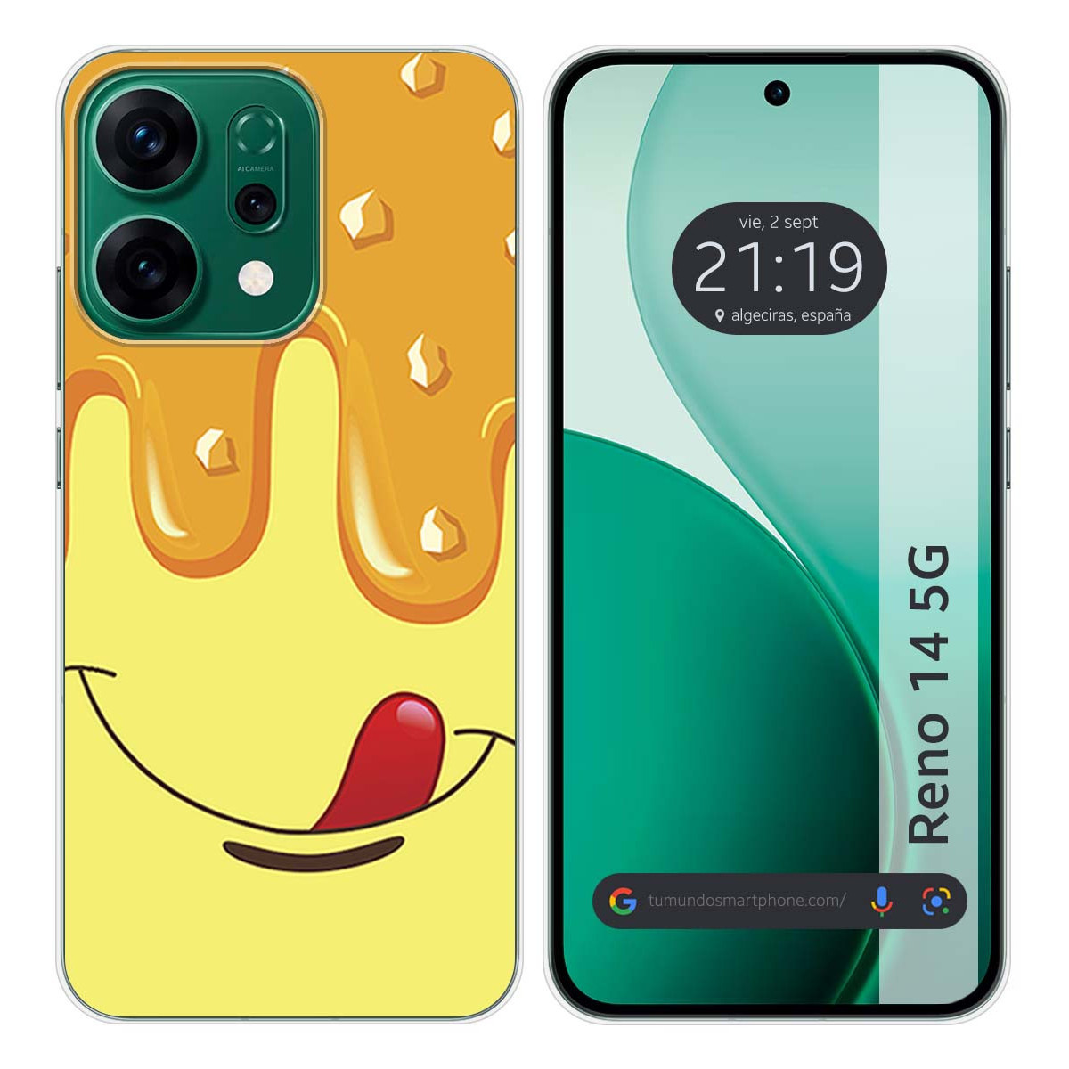 Funda Silicona para Oppo Reno 14 5G diseño Helado Vainilla Dibujos