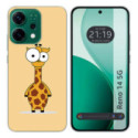 Funda Silicona para Oppo Reno 14 5G diseño Jirafa Dibujos