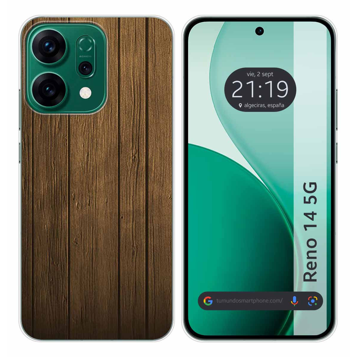 Funda Silicona para Oppo Reno 14 5G diseño Madera Dibujos
