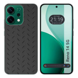 Funda Silicona para Oppo Reno 14 5G diseño Metal Dibujos