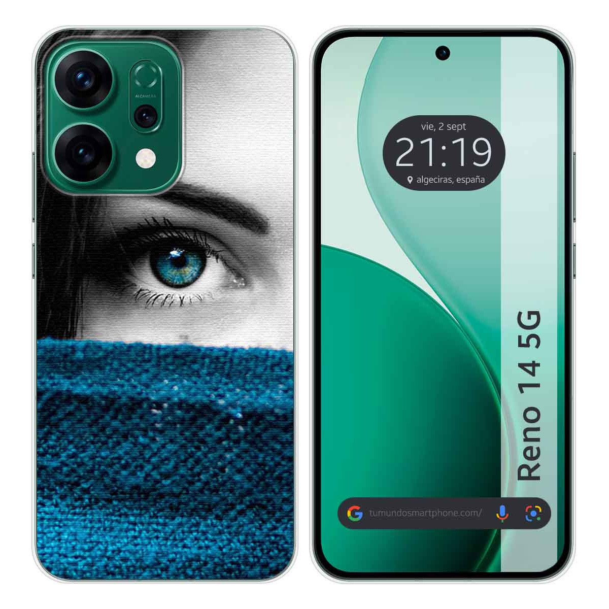 Funda Silicona para Oppo Reno 14 5G diseño Ojo Dibujos