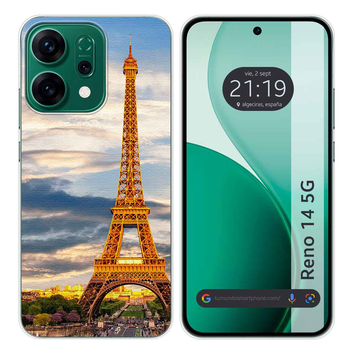 Funda Silicona para Oppo Reno 14 5G diseño Paris Dibujos