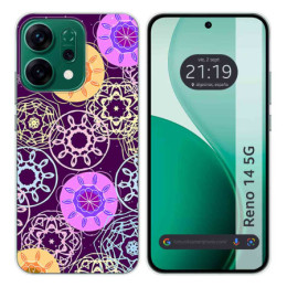 Funda Silicona para Oppo Reno 14 5G diseño Radial Dibujos