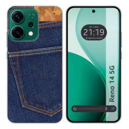 Funda Silicona para Oppo Reno 14 5G diseño Vaquero Dibujos