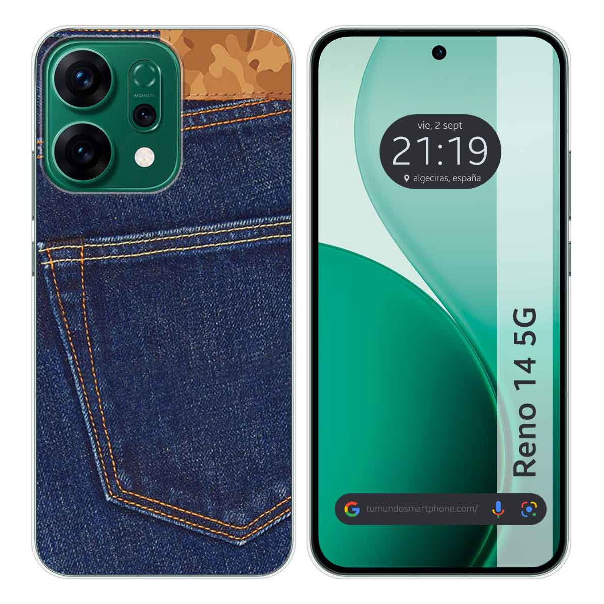Funda Silicona para Oppo Reno 14 5G diseño Vaquero Dibujos
