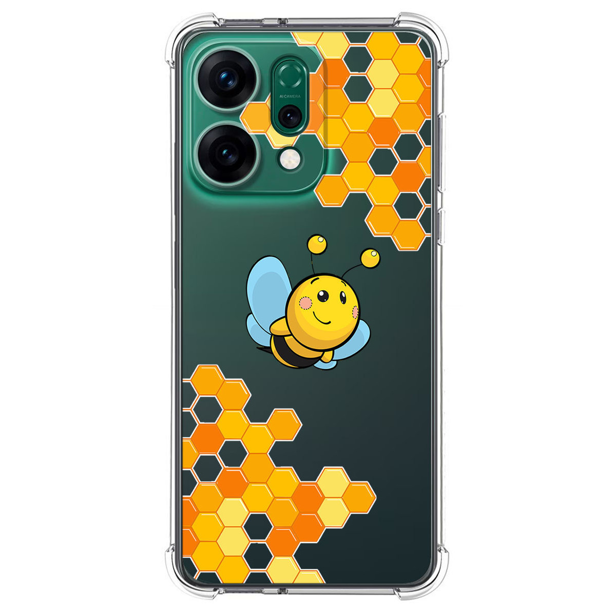 Funda Silicona Antigolpes para Oppo Reno 14 5G diseño Abeja Dibujos