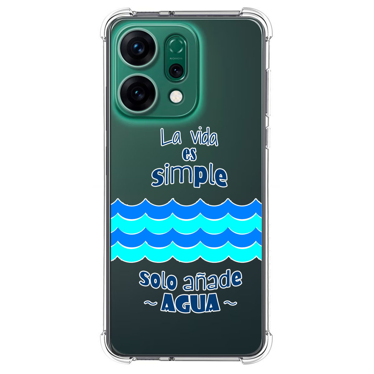 Funda Silicona Antigolpes para Oppo Reno 14 5G diseño Agua Dibujos