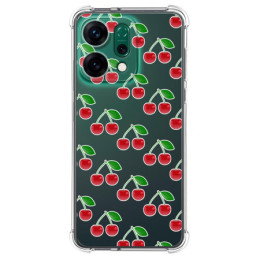 Funda Silicona Antigolpes para Oppo Reno 14 5G diseño Cerezas Dibujos