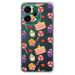 Funda Silicona Antigolpes para Oppo Reno 14 5G diseño Dulces 01 Dibujos