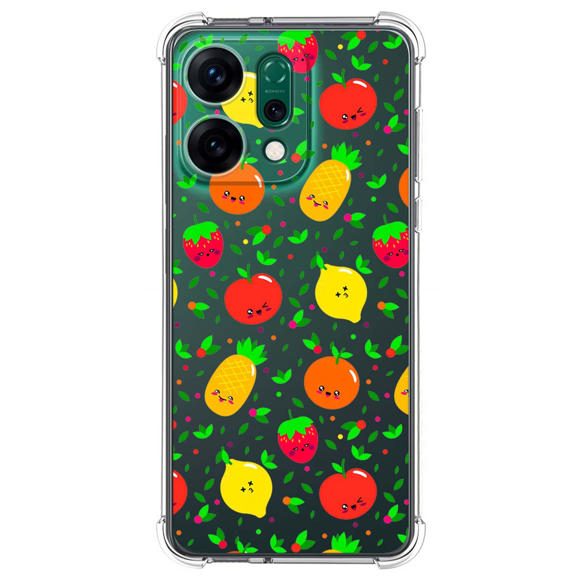 Funda Silicona Antigolpes para Oppo Reno 14 5G diseño Frutas 01 Dibujos