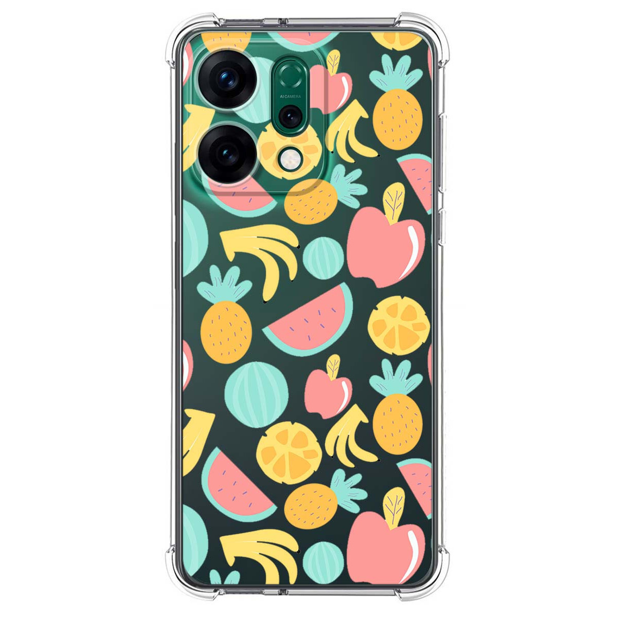 Funda Silicona Antigolpes para Oppo Reno 14 5G diseño Frutas 02 Dibujos