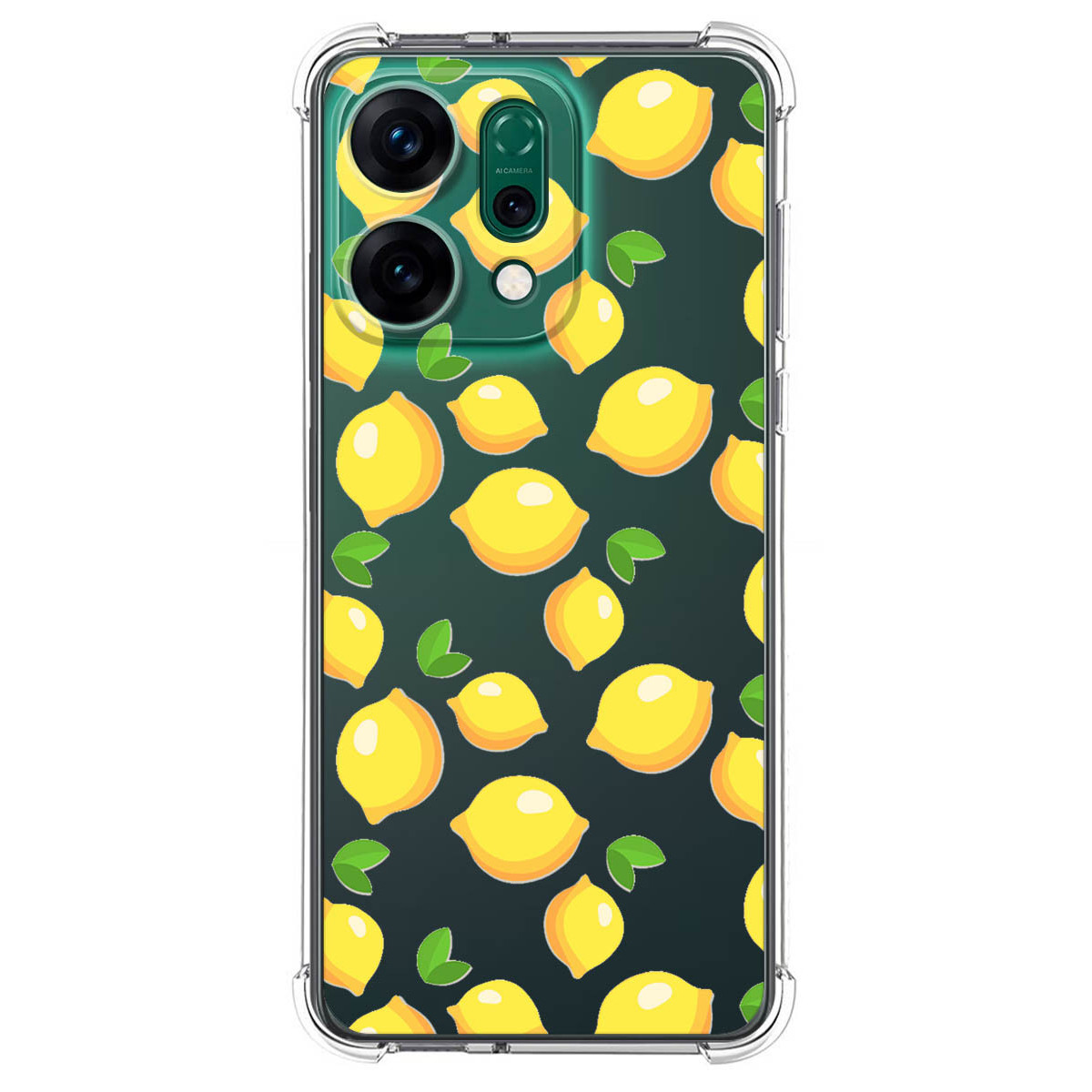 Funda Silicona Antigolpes para Oppo Reno 14 5G diseño Limones Dibujos