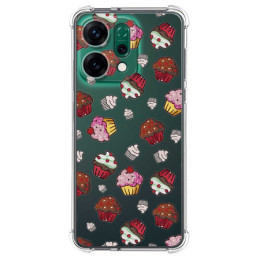 Funda Silicona Antigolpes para Oppo Reno 14 5G diseño Muffins Dibujos