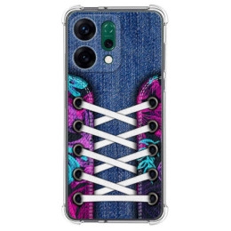 Funda Silicona Antigolpes para Oppo Reno 14 5G diseño Zapatillas 06 Dibujos