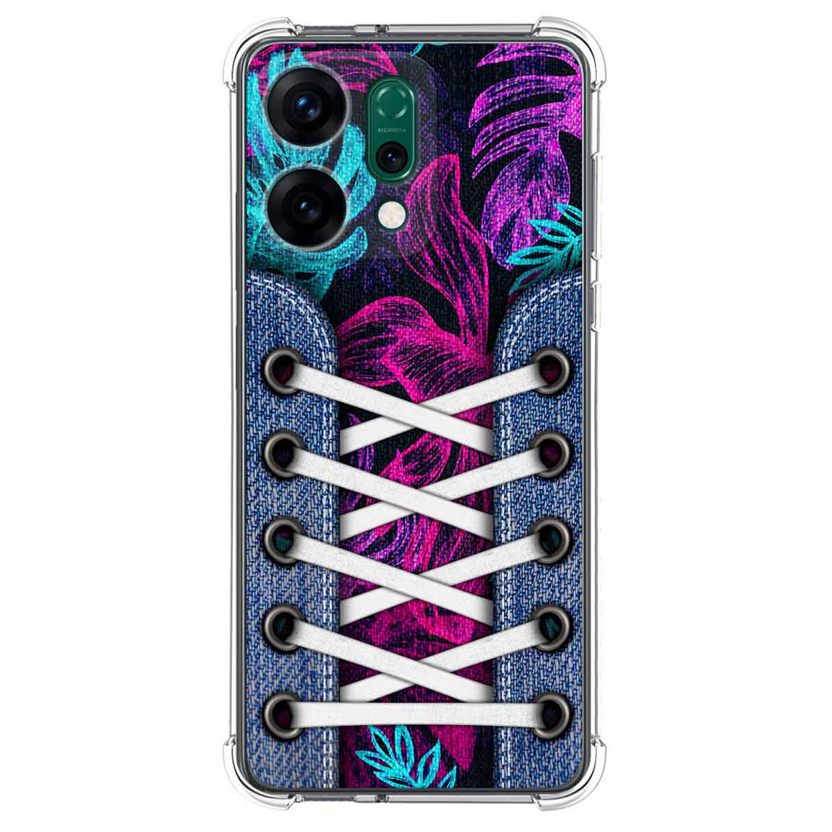 Funda Silicona Antigolpes para Oppo Reno 14 5G diseño Zapatillas 07 Dibujos
