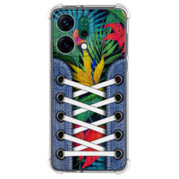 Funda Silicona Antigolpes para Oppo Reno 14 5G diseño Zapatillas 12 Dibujos