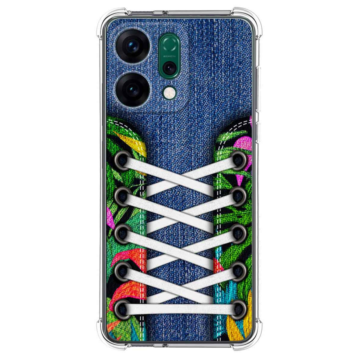 Funda Silicona Antigolpes para Oppo Reno 14 5G diseño Zapatillas 13 Dibujos