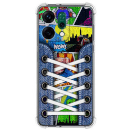 Funda Silicona Antigolpes para Oppo Reno 14 5G diseño Zapatillas 14 Dibujos