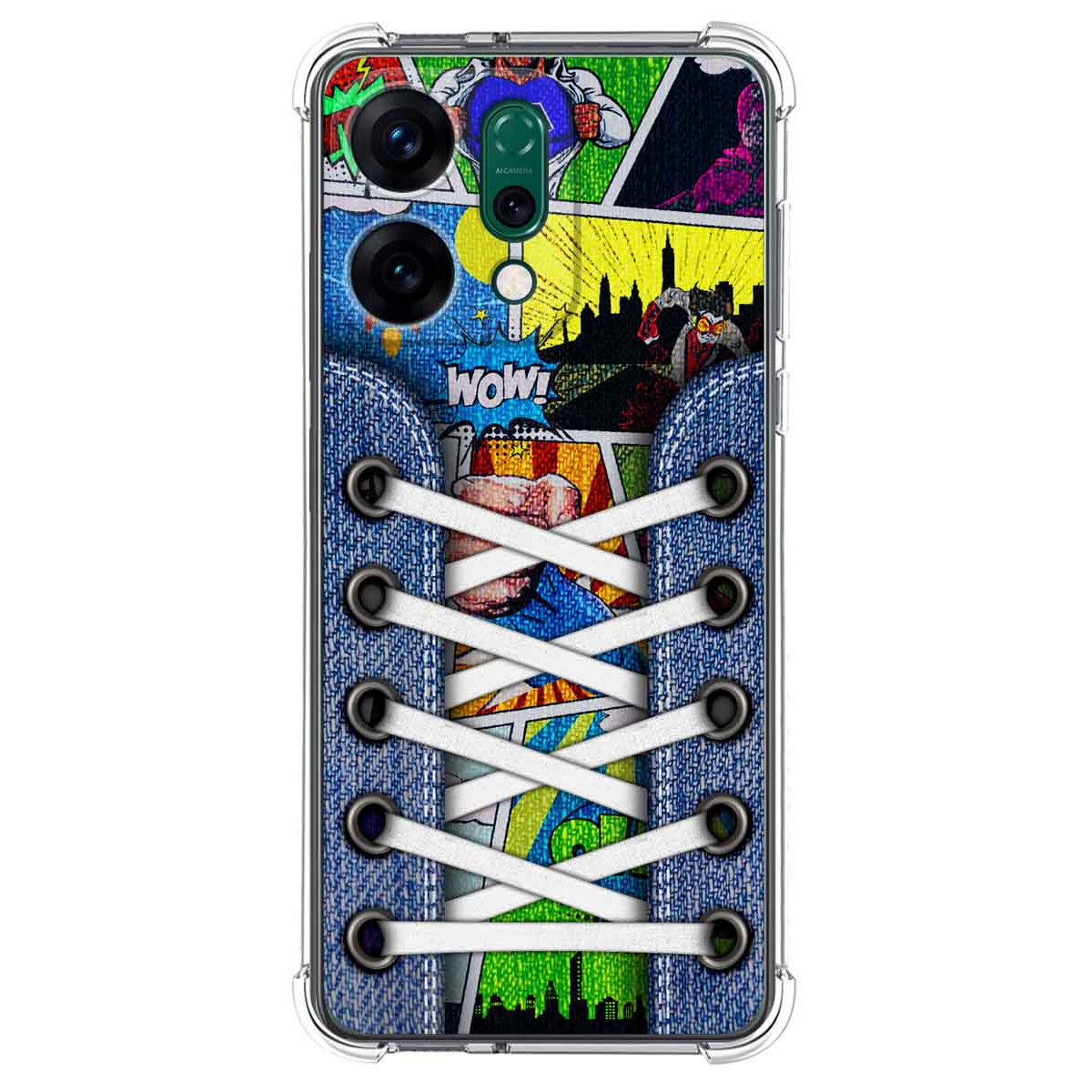 Funda Silicona Antigolpes para Oppo Reno 14 5G diseño Zapatillas 14 Dibujos