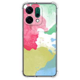 Funda Silicona Antigolpes para Oppo Reno 14 5G diseño Acuarela 02 Dibujos