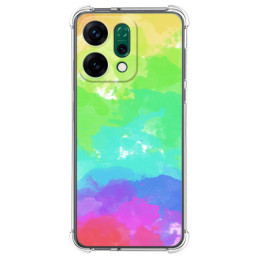 Funda Silicona Antigolpes para Oppo Reno 14 5G diseño Acuarela 03 Dibujos