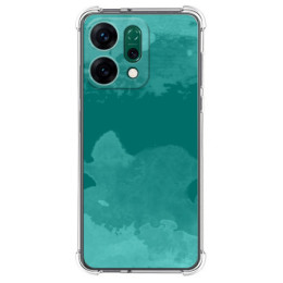 Funda Silicona Antigolpes para Oppo Reno 14 5G diseño Acuarela 06 Dibujos