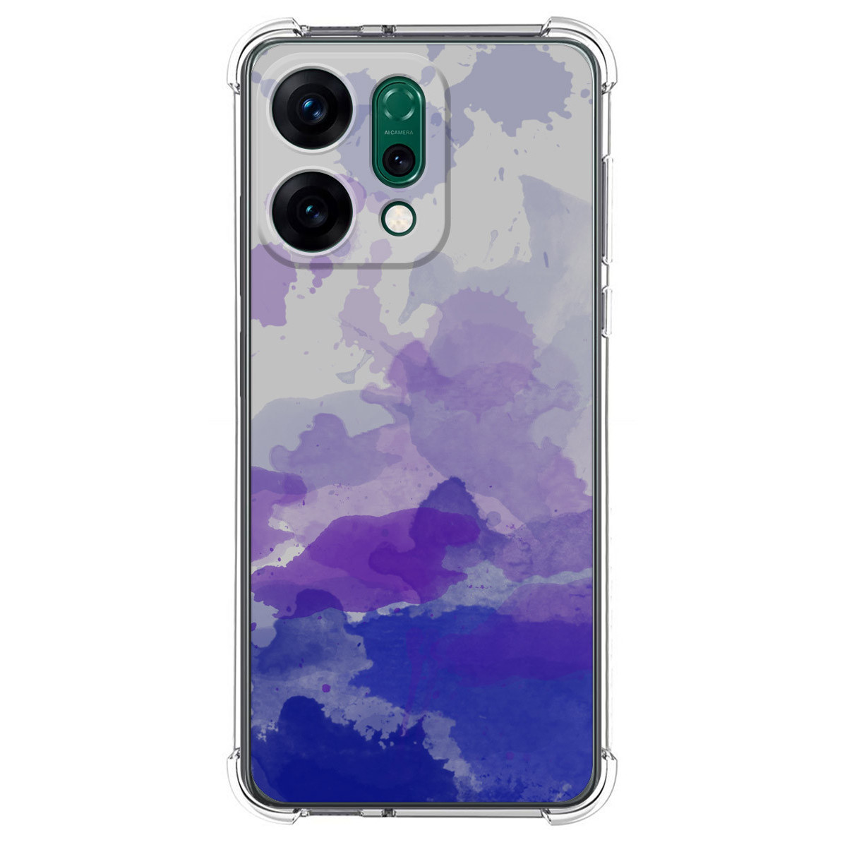 Funda Silicona Antigolpes para Oppo Reno 14 5G diseño Acuarela 09 Dibujos