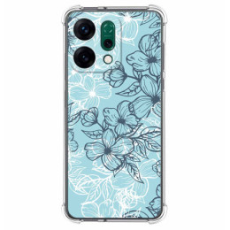 Funda Silicona Antigolpes para Oppo Reno 14 5G diseño Flores 03 Dibujos
