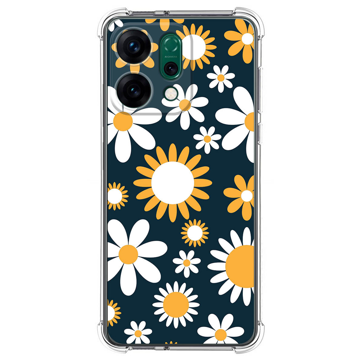 Funda Silicona Antigolpes para Oppo Reno 14 5G diseño Flores 08 Dibujos