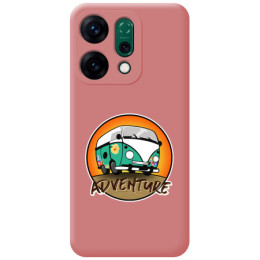 Funda Silicona Líquida Rosa para Oppo Reno 14 5G diseño Adventure Dibujos
