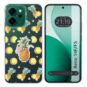 Funda Silicona Transparente para Oppo Reno 14 F / 14F 5G diseño Piña Dibujos