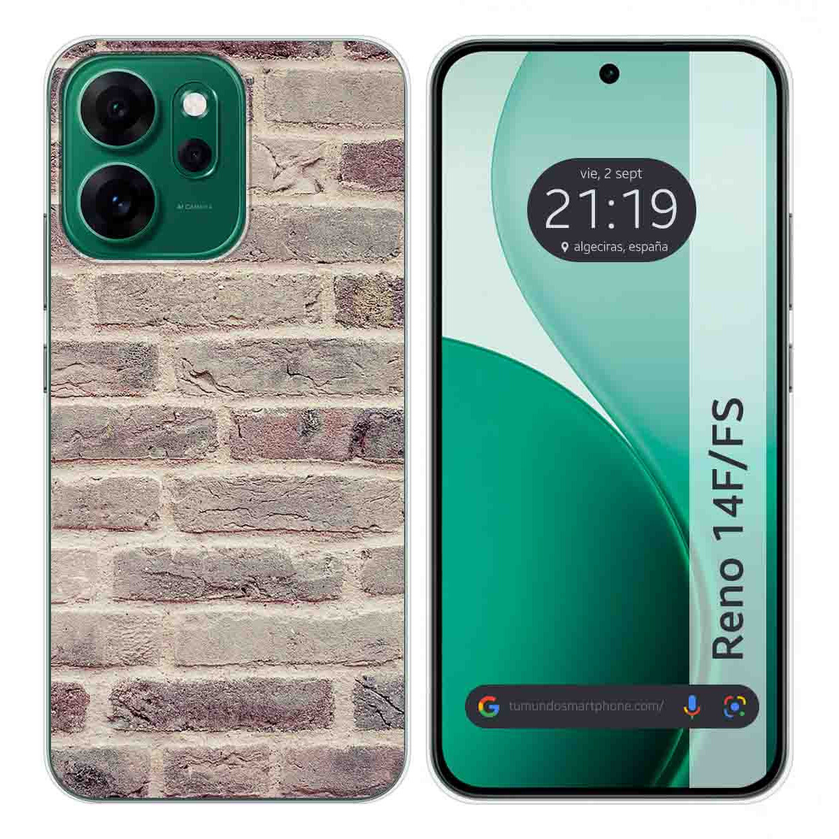Funda Silicona para Oppo Reno 14 F / 14F 5G diseño Ladrillo 01 Dibujos