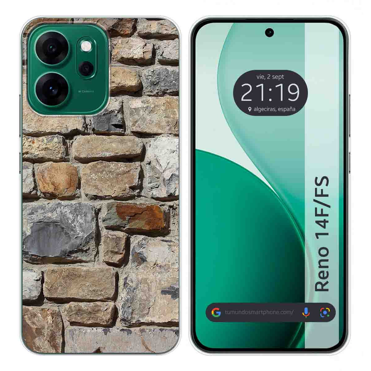 Funda Silicona para Oppo Reno 14 F / 14F 5G diseño Ladrillo 03 Dibujos