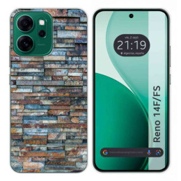 Funda Silicona para Oppo Reno 14 F / 14F 5G diseño Ladrillo 05 Dibujos
