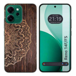 Funda Silicona para Oppo Reno 14 F / 14F 5G diseño Madera 06 Dibujos