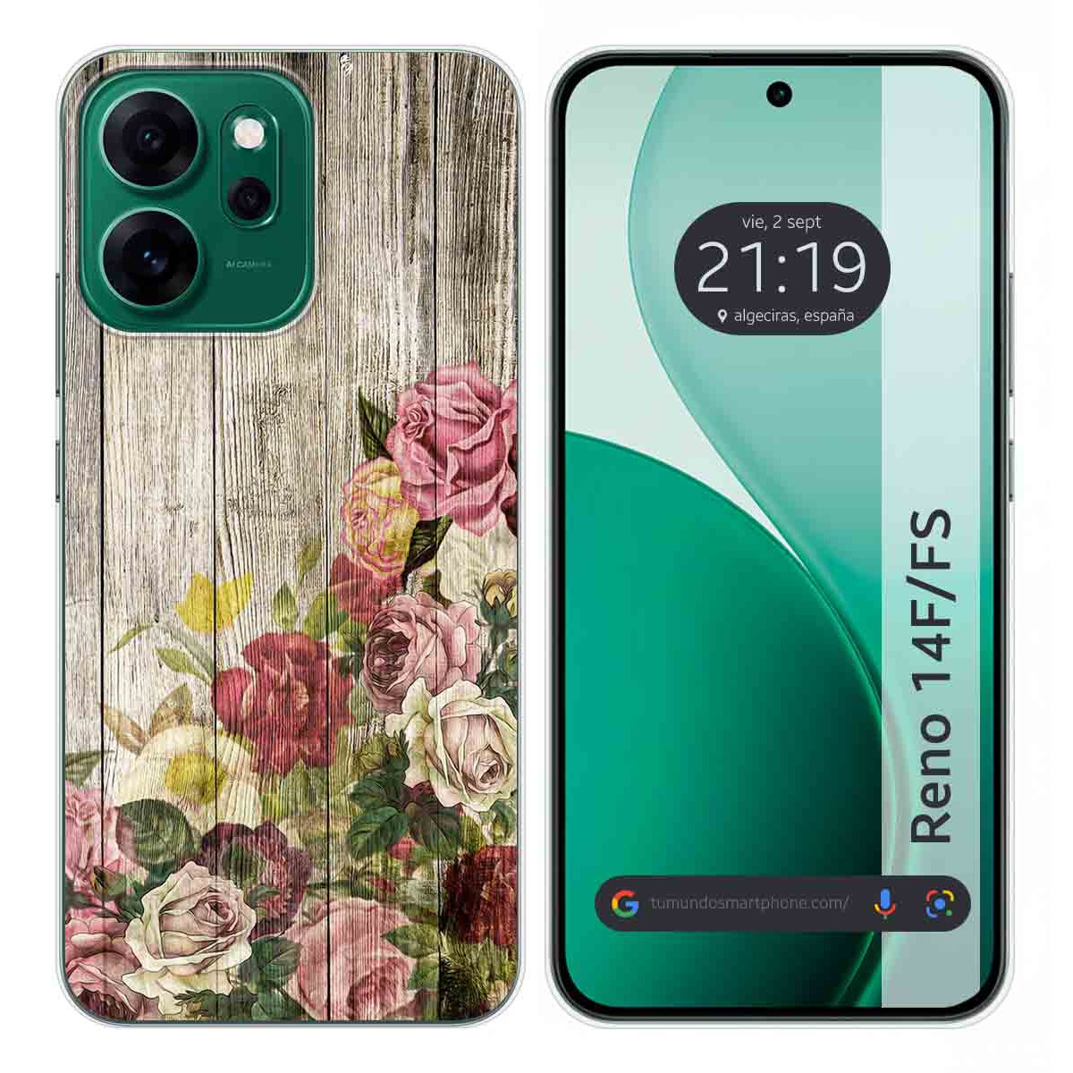 Funda Silicona para Oppo Reno 14 F / 14F 5G diseño Madera 08 Dibujos