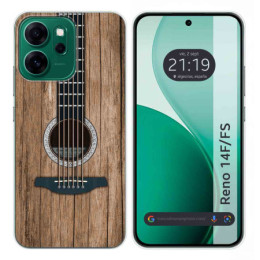 Funda Silicona para Oppo Reno 14 F / 14F 5G diseño Madera 11 Dibujos