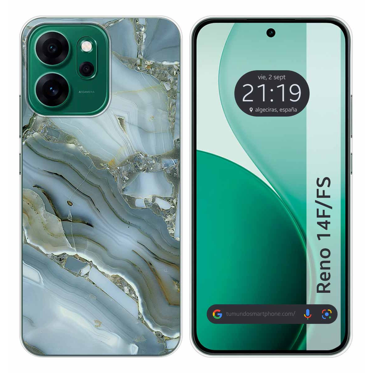 Funda Silicona para Oppo Reno 14 F / 14F 5G diseño Mármol 09 Dibujos