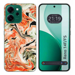 Funda Silicona para Oppo Reno 14 F / 14F 5G diseño Mármol 12 Dibujos