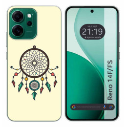 Funda Silicona para Oppo Reno 14 F / 14F 5G diseño Atrapasueños Dibujos