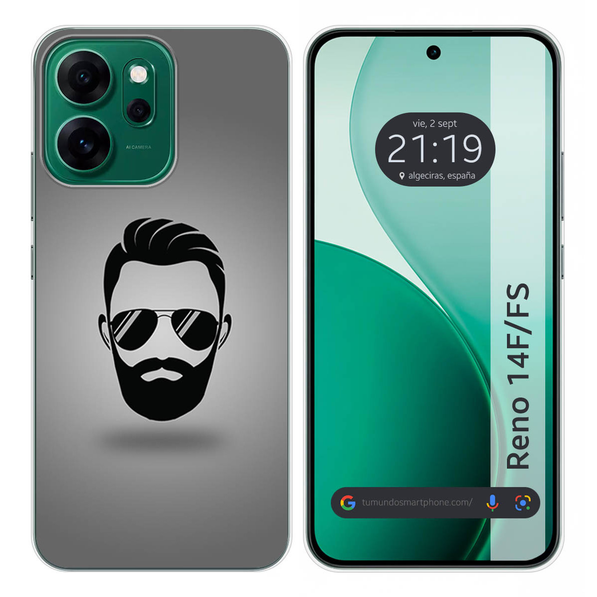 Funda Silicona para Oppo Reno 14 F / 14F 5G diseño Barba Dibujos
