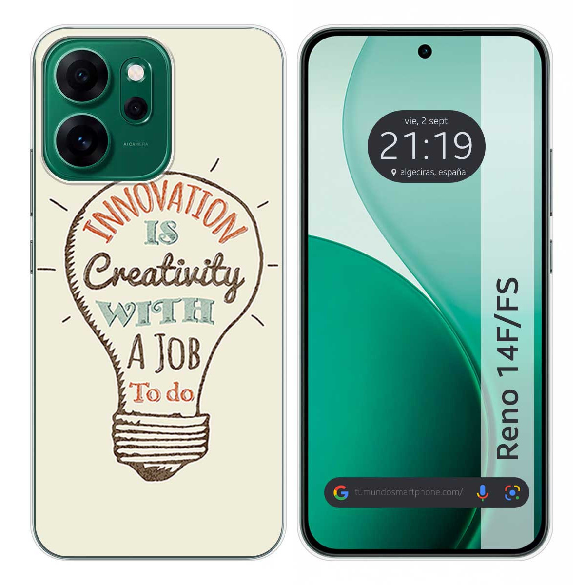 Funda Silicona para Oppo Reno 14 F / 14F 5G diseño Creativity Dibujos