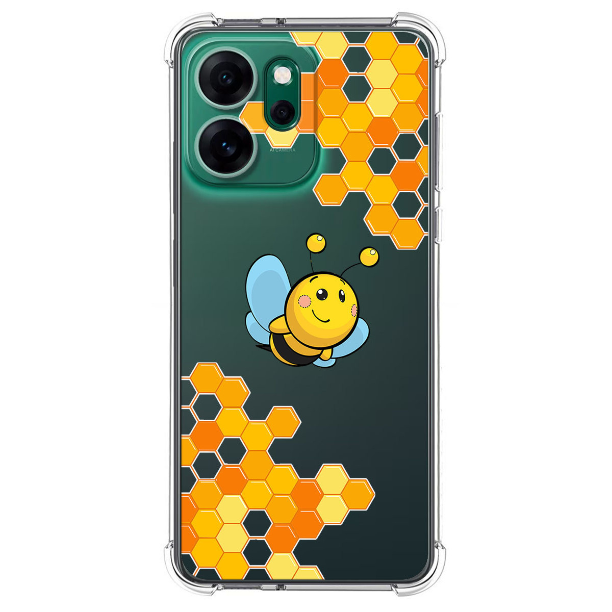 Funda Silicona Antigolpes para Oppo Reno 14 F / 14F 5G diseño Abeja Dibujos