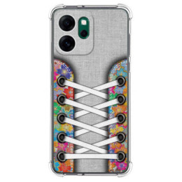 Funda Silicona Antigolpes para Oppo Reno 14 F / 14F 5G diseño Zapatillas 04 Dibujos