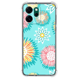 Funda Silicona Antigolpes para Oppo Reno 14 F / 14F 5G diseño Flores 05 Dibujos