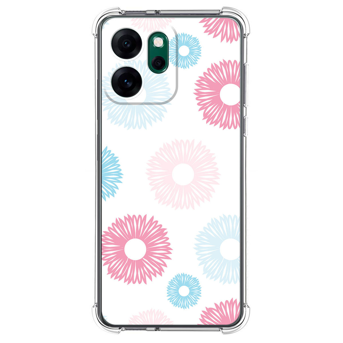 Funda Silicona Antigolpes para Oppo Reno 14 F / 14F 5G diseño Flores 06 Dibujos