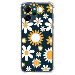 Funda Silicona Antigolpes para Oppo Reno 14 F / 14F 5G diseño Flores 08 Dibujos