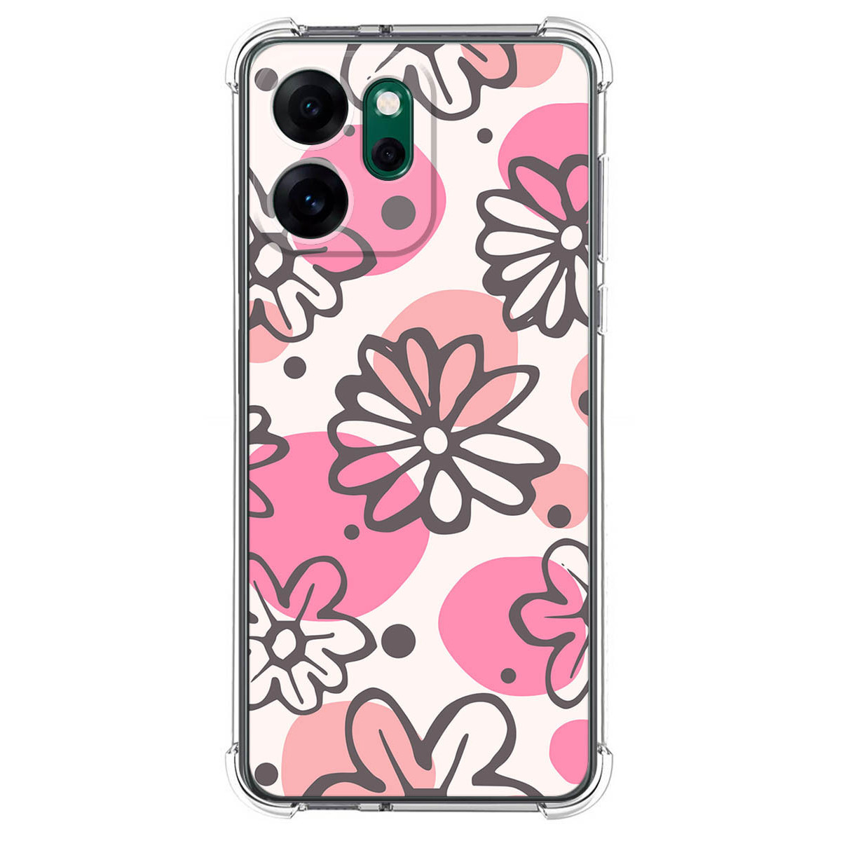 Funda Silicona Antigolpes para Oppo Reno 14 F / 14F 5G diseño Flores 09 Dibujos